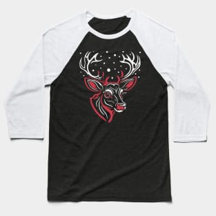 Santa's Reindeer 1 Baseball T-Shirt